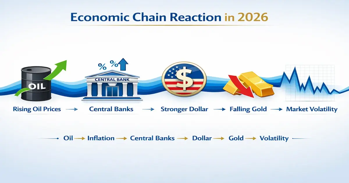 Corrélation pétrole et or 2026 : comment les banques centrales influencent la volatilité des marchés