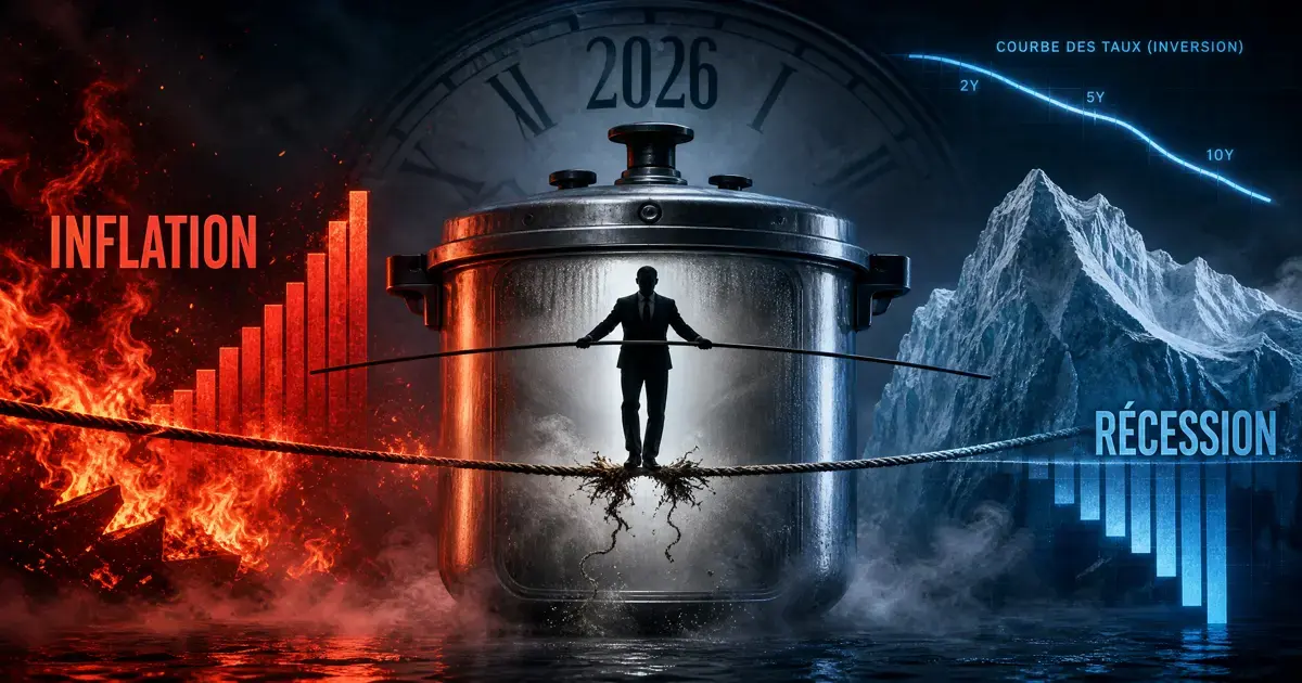 Illustration banques centrales crise économique mondiale dilemme inflation récession 2026