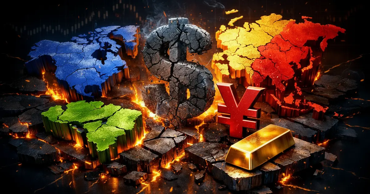 Fragmentation économique mondiale : visualisation des signaux faibles et de la crise du dollar en 2026