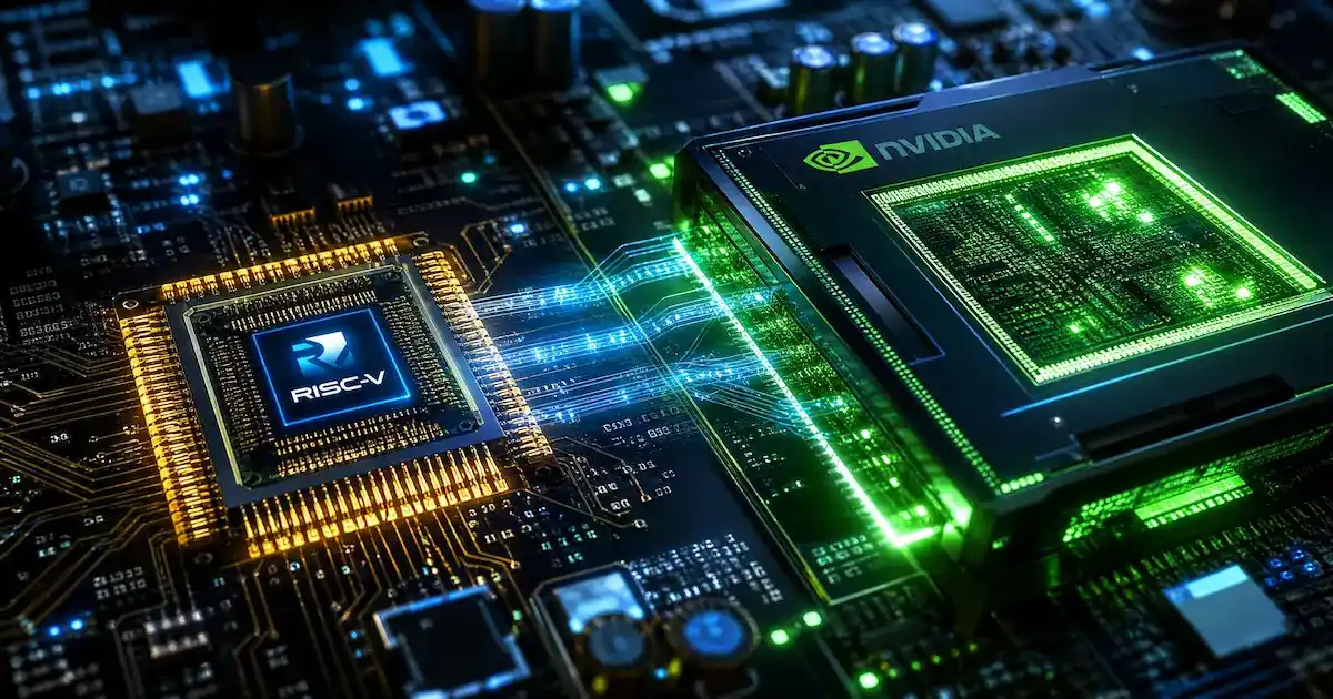 Puces IA personnalisées RISC-V et GPU Nvidia sur un circuit imprimé