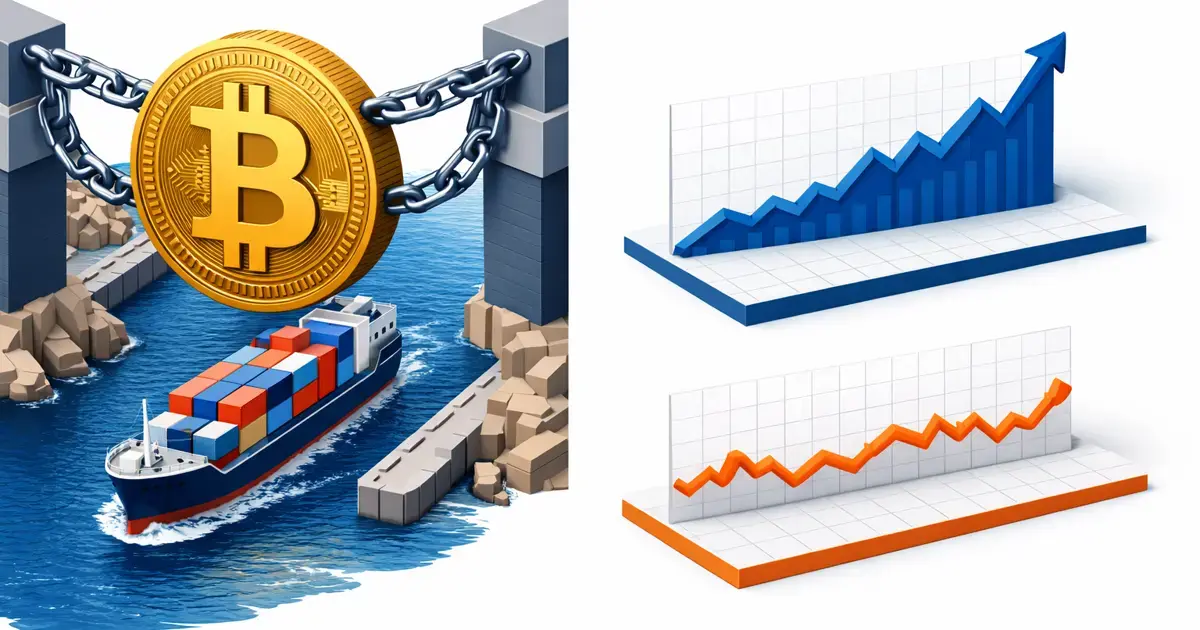 Péage détroit d'Ormuz crypto : infographie impacts sur pétrole et Bitcoin