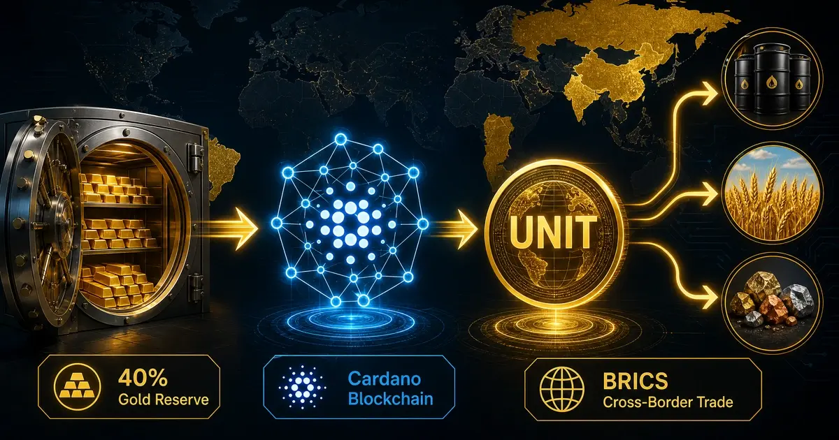 Schéma gold-backed currency BRICS : l'or physique garantit la blockchain pour la nouvelle monnaie Unit