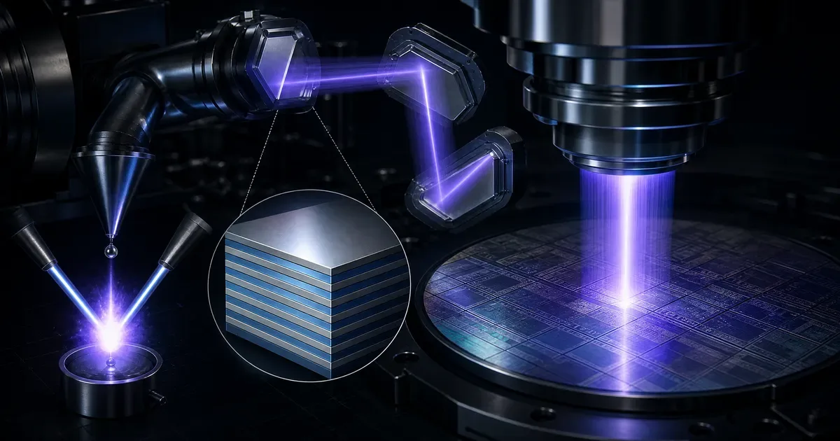 EUV lithographie ASML machine produisant des semi-conducteurs pour TSMC et NVIDIA