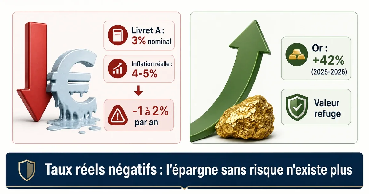 Déclin du pétrodollar taux d'intérêt réels négatifs épargne