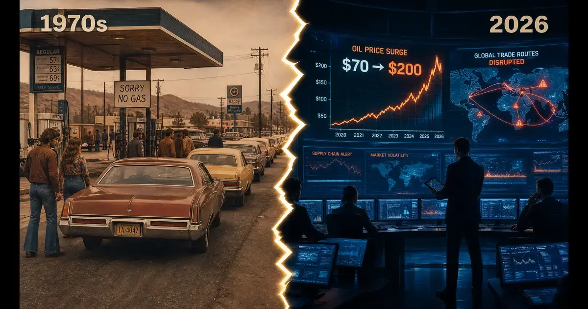 Crise 1970 comparée à la stagflation 2026-2027 : choc pétrolier hier et aujourd'hui