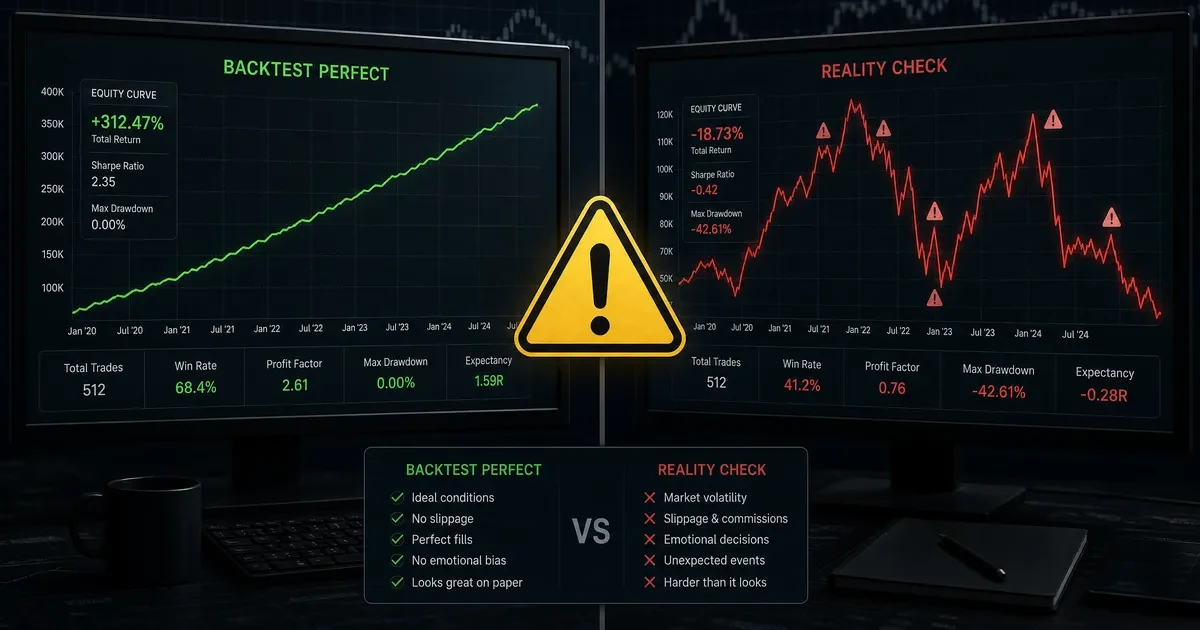 trading algorithmique pour débutants comparaison backtesting parfait et réalité pièges sur optimisation