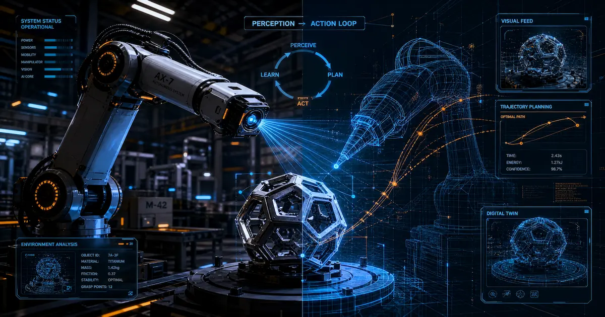 Robotique intelligente boucle perception-action robot autonome 2026